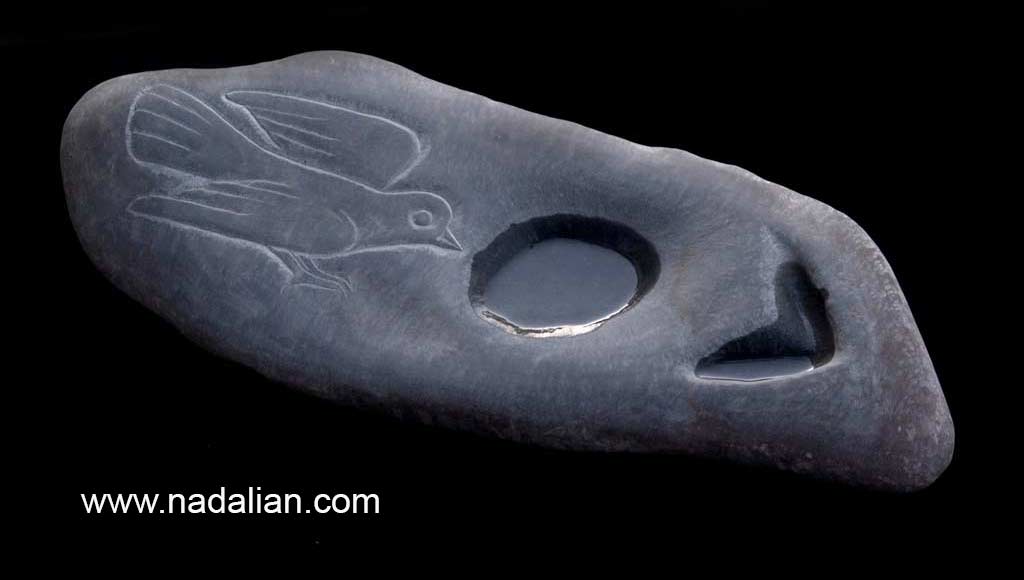 Ahmad Nadalian, Carved Stone Thirsty bird