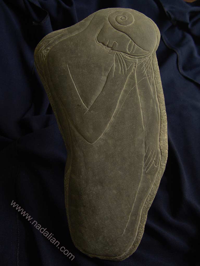 Ahmad Nadalian, Carved Stone, Mother 