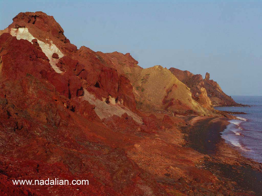 Hormuz Island Red Earth Beach