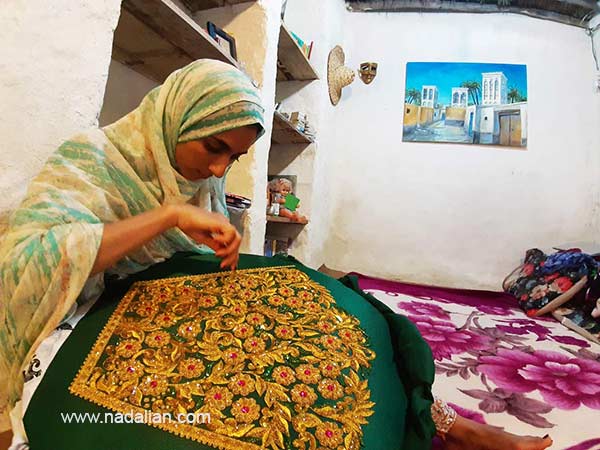 Local artist from Hormozgan, Dr. Ahmad Nadalian House in Laft Qeshm Island