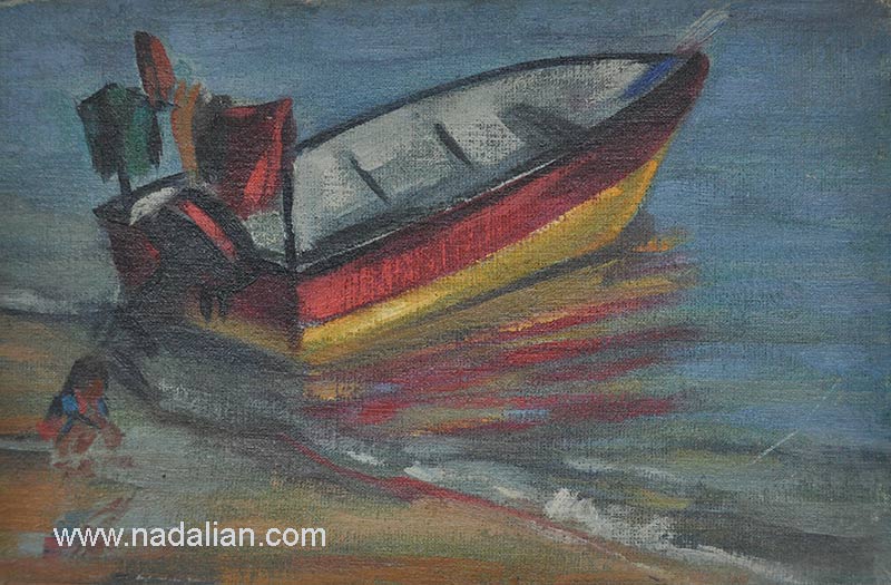 نقاشی از قایق جدید، جزیره  قشم