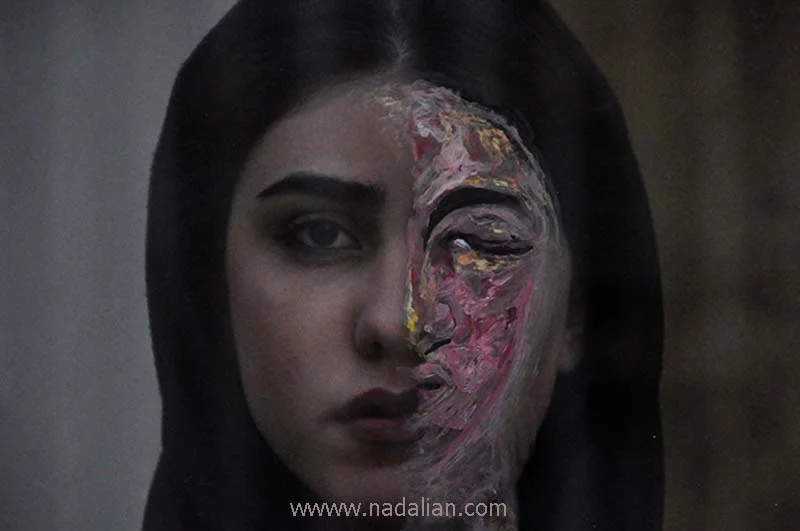 Victims of acid attack: Ahmed Nadalian's artwork, 2014