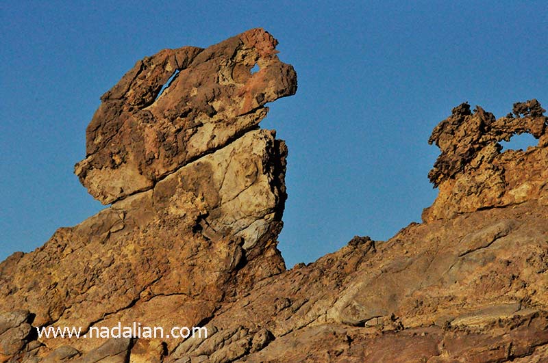 صخره شتر در شرق جزیره هرمز 