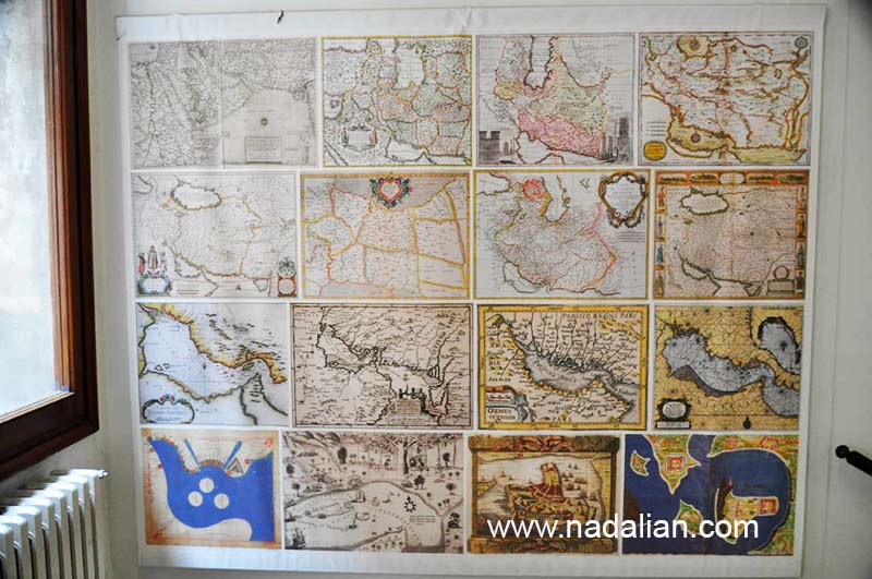 عکس های نقشه های قدیم خلیج فارس در دانشگاه ونیز سال 1395